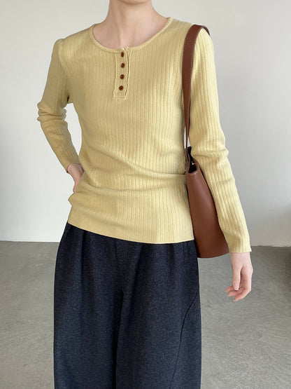 【cimYL369】實拍圓領坑條安迪绒氣質針織衫251201