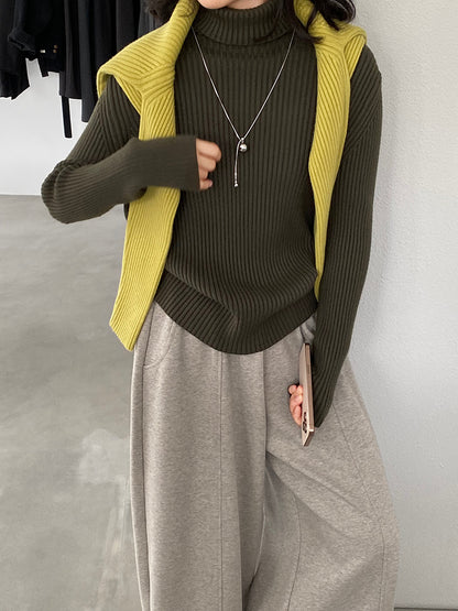 【cimz1388】實拍高領加厚高級感針織毛衣251128