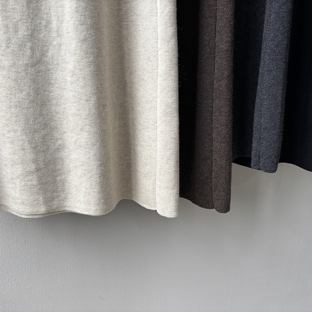 【YP682】 實拍高腰軟糯垂感針織長裙251023