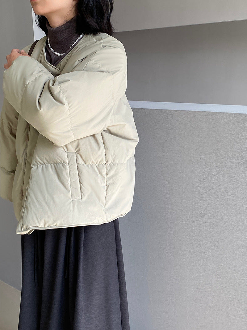 【cimz1010】實拍冬日温暖加厚90％白鴨絨羽絨外套大衣251128