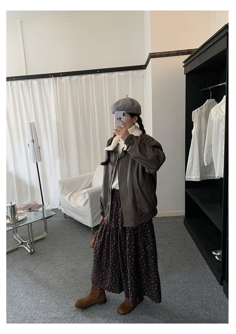 【H5490】實拍日系清新小碎花鬆緊腰長裙（棉）251109