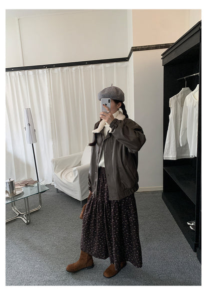 【H5490】實拍日系清新小碎花鬆緊腰長裙（棉）251109