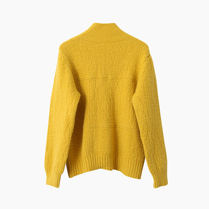 【LD11037】實拍高領開衫針織毛衣251202