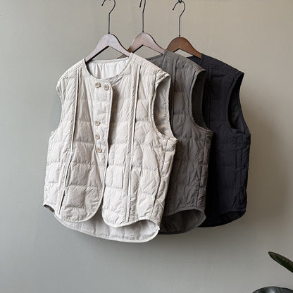 【Y82633】實拍輕暖羽絨背心（含90％白鴨絨）251016