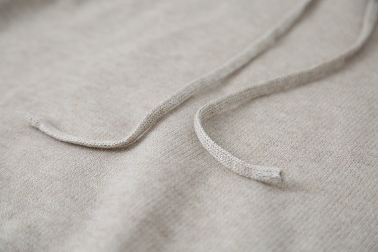 【LD3280】實拍慵懶小個子抽繩連帽針織毛衣251103