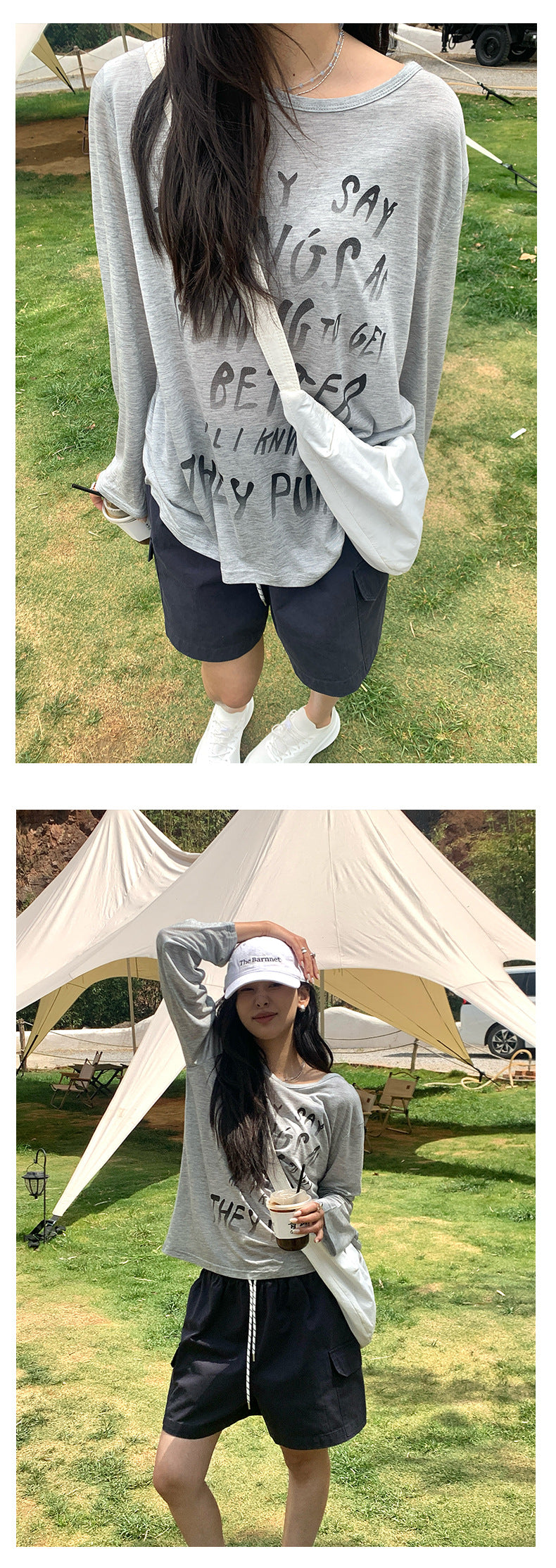 【H5178】實拍夏天印花寬鬆圓領防曬罩衫250415