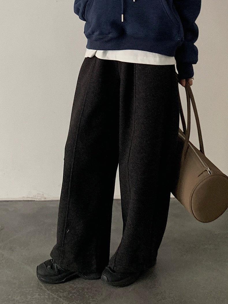 【LD11047】實拍休閒加絨加厚彎刀褲251202