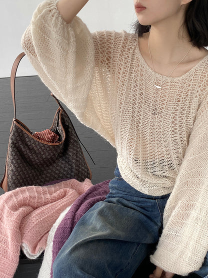 【cim0628】實拍温柔慵懒寬鬆針織薄罩衫（20羊毛）251114