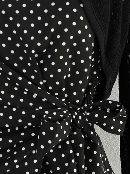 【cimzY762】實拍軟軟香香純慾風🎀碎花細肩帶上衣+長袖針織小外套兩件套260409