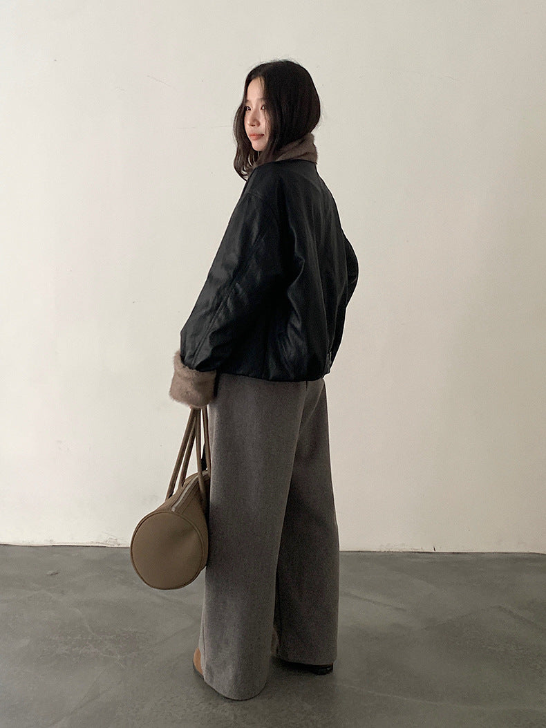 【LD11047】實拍休閒加絨加厚彎刀褲251202