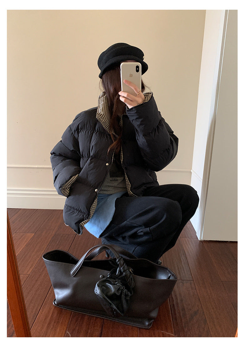 【H5499】實拍 復古磨毛狗狗印花長袖T恤251118