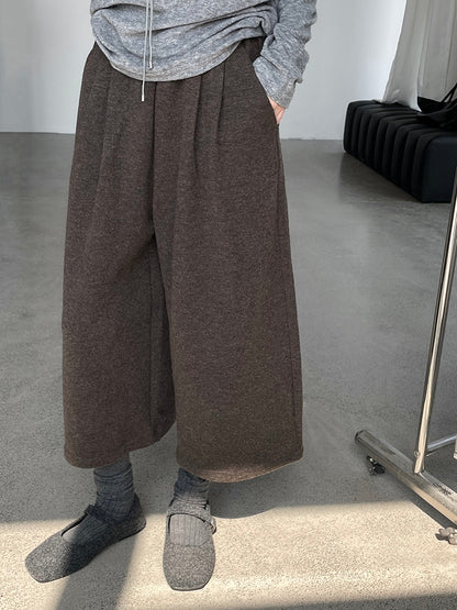 【cimD26503】實拍韓系5%羊毛八分寬鬆闊腿長褲251224