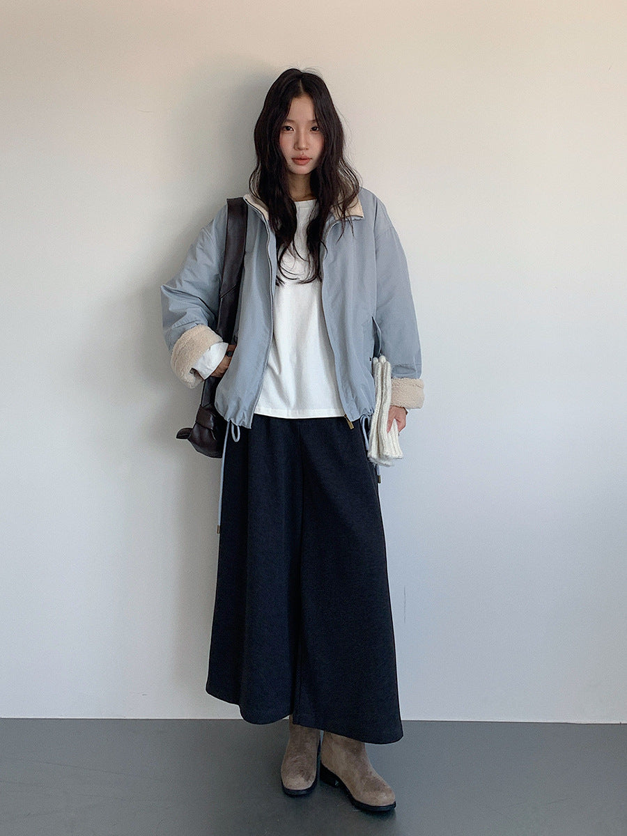 【LD11031】實拍冬天高級感加厚立領羊羔毛保暖夾克外套251124