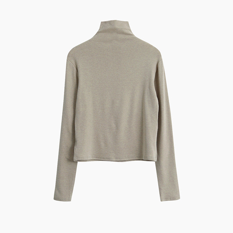 【LD11012】實拍加厚半高領6色打底長袖t恤251110