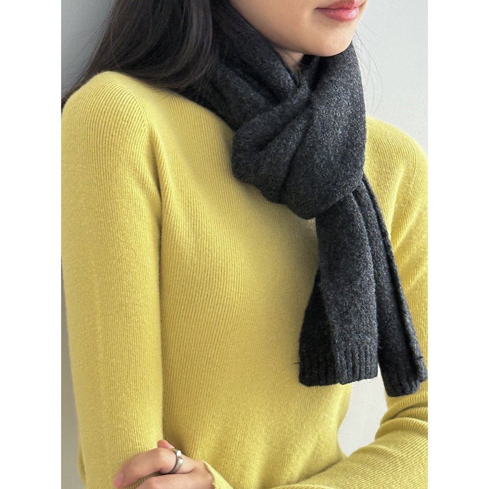 【Y2505】實拍氣質高級感混羊毛針織圍巾251201