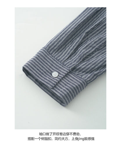 【H5413】實拍早秋氛圍蕾絲純棉長袖襯衫250909