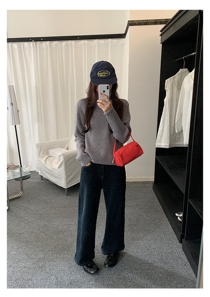 【H5483】實拍S~XL復古加厚水洗直筒牛仔褲251109