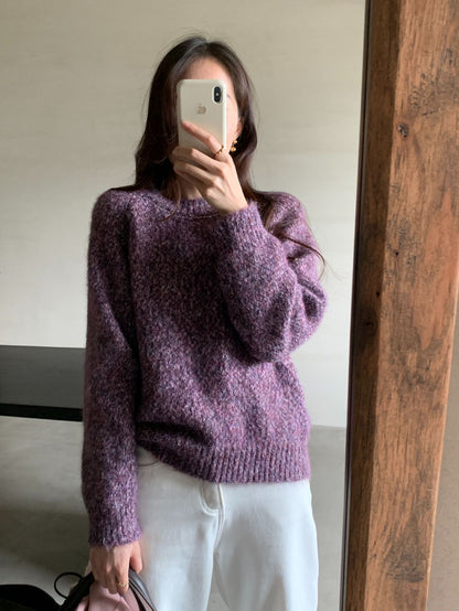 【H5505】實拍復古氣質花紗加厚針織毛衣251118