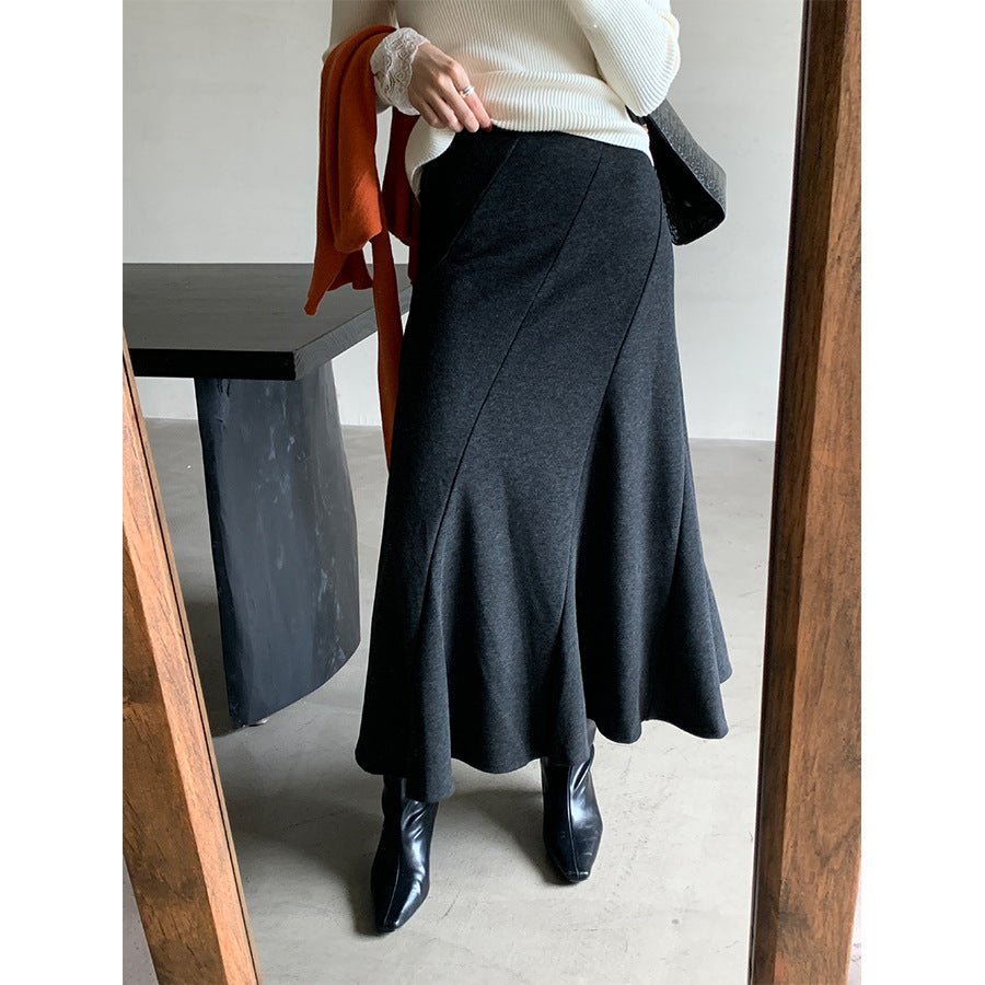 【H5520】實拍冬季法式高級魚尾裙251125