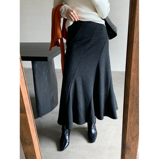 【H5520】實拍冬季法式高級魚尾裙251125