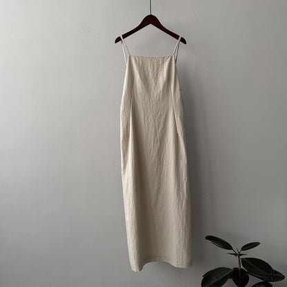 【Y82287】實拍夏季簡約氣質吊帶顯瘦洋裝250501