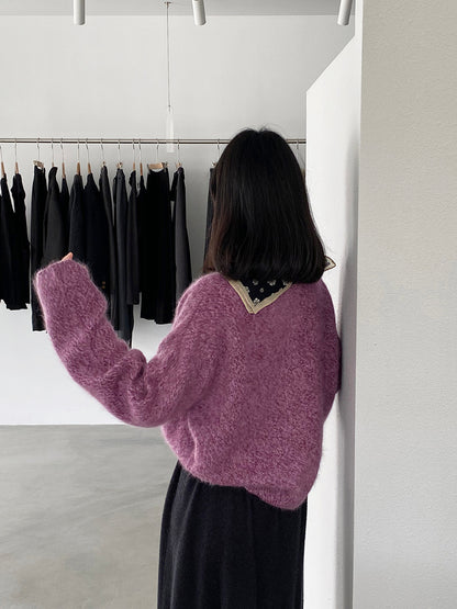 【cimz1373】實拍黑標奢柔雲朵 95羊毛5羊絨慵懶加厚針織毛衣251128