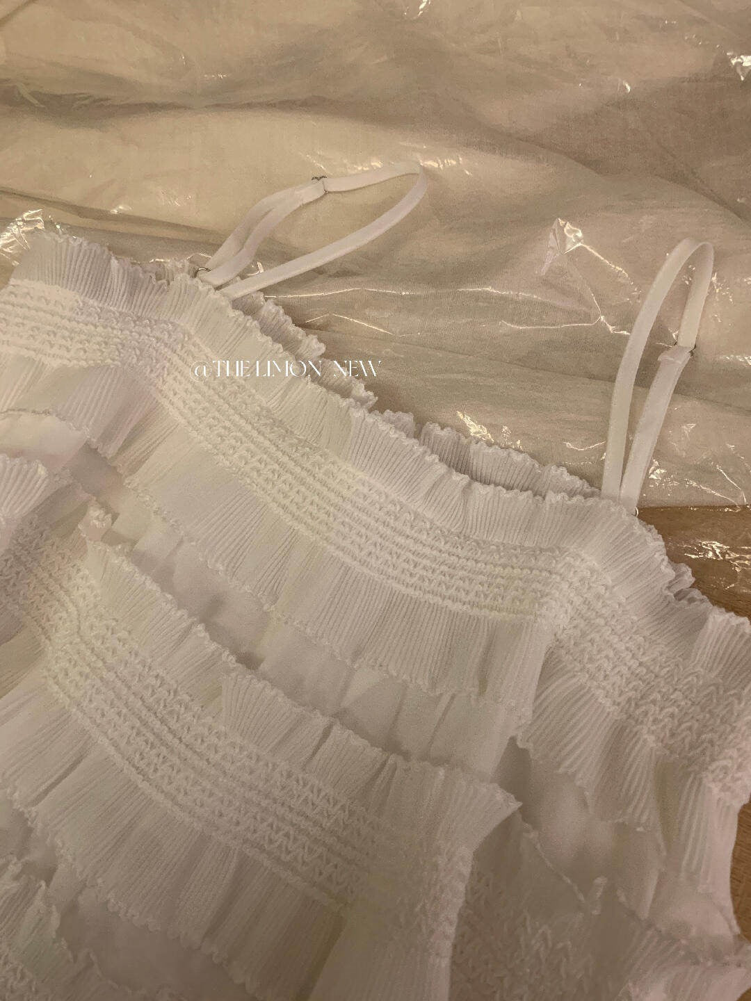 【L10553】韓系清冷高級感🤍重工多層次蕾絲拼接百搭細肩帶內搭背心260518