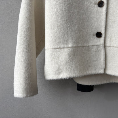 【Y8522】實拍高單氣質簡約綿羊毛呢外套（棉羊毛52%)251106