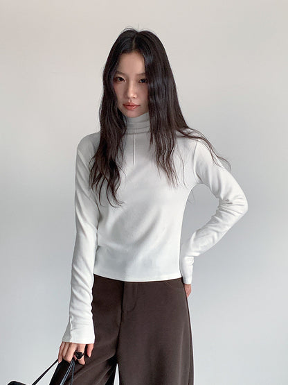 【LD11012】實拍加厚半高領6色打底長袖t恤251110