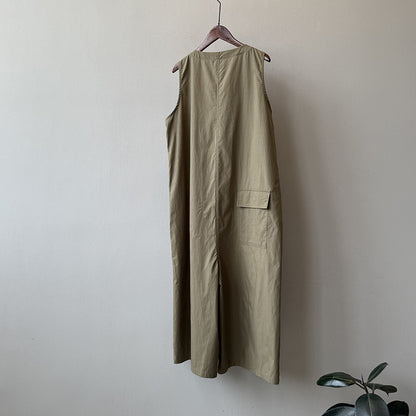 【Y82509】實拍日系天絲棉舒適寬鬆連身褲250626