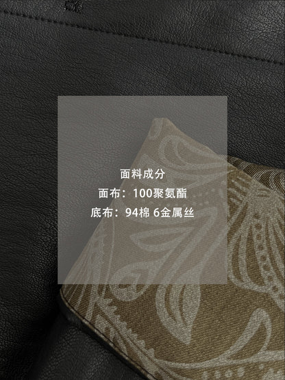 【cimz1667】實拍個性復古黑色工裝皮衣外套251120