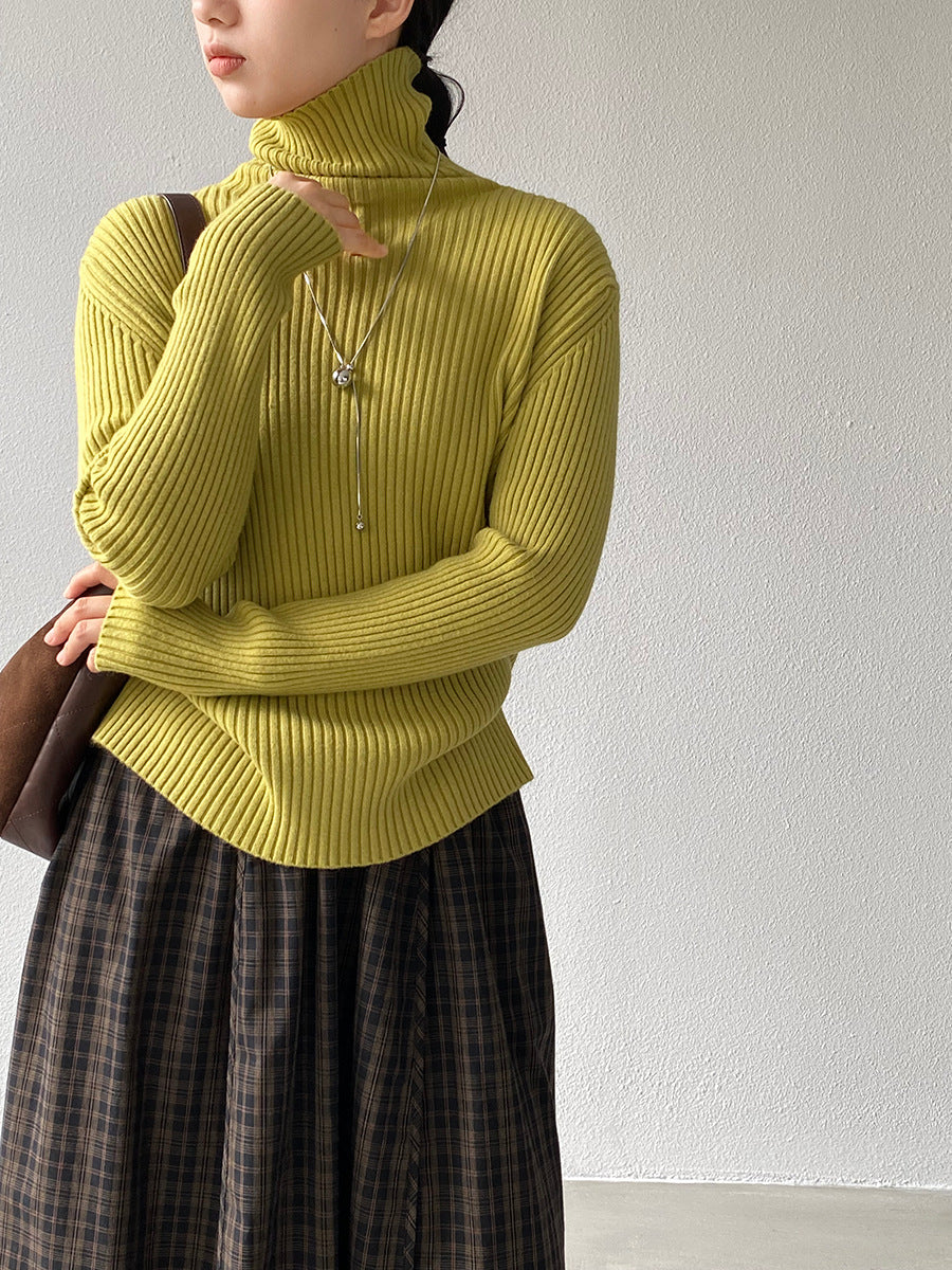 【cimz1388】實拍高領加厚高級感針織毛衣251128