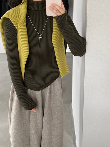 【cimz1388】實拍高領加厚高級感針織毛衣251128