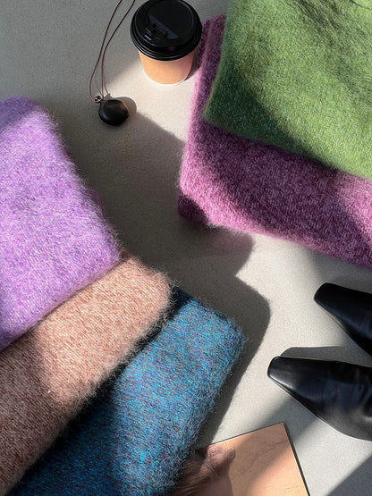 【cimz1373】實拍黑標奢柔雲朵 95羊毛5羊絨慵懶加厚針織毛衣251128