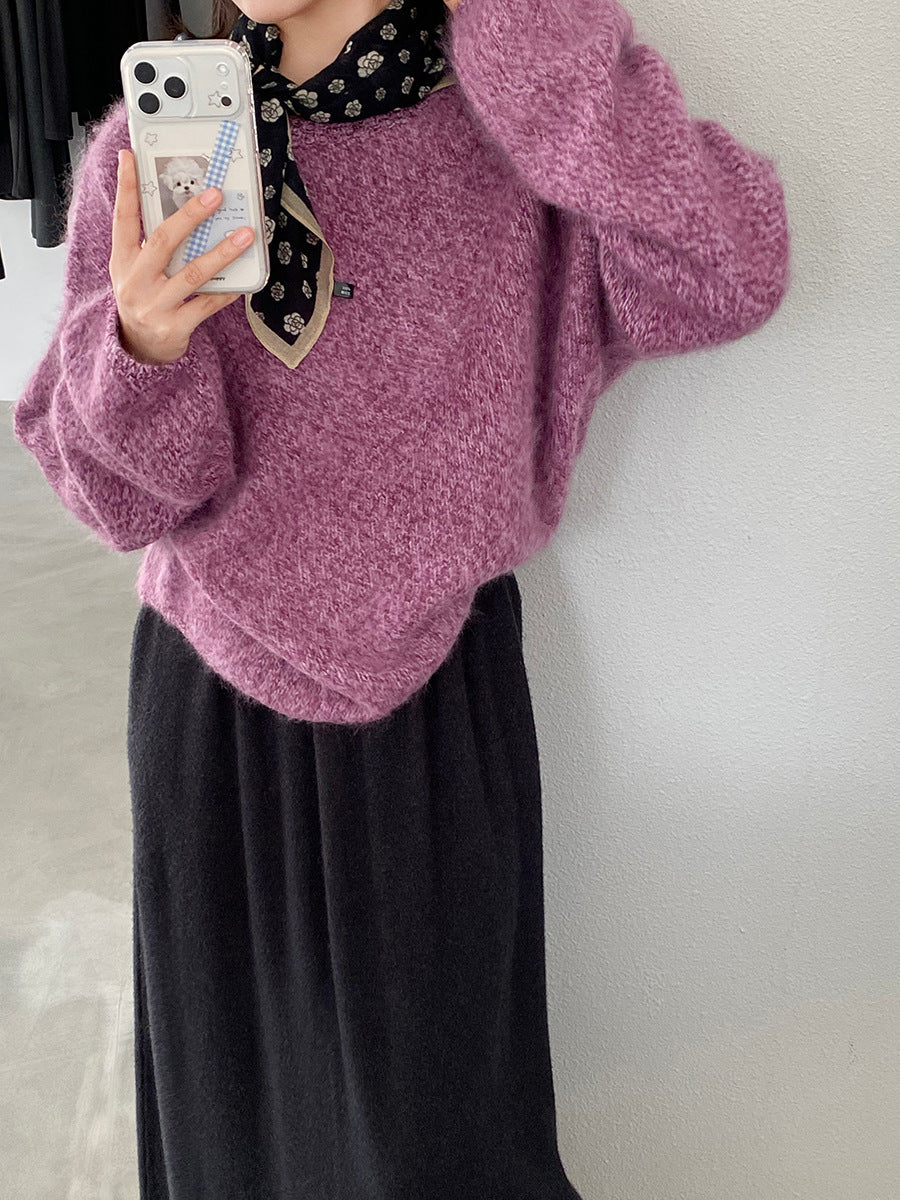 【cimz1373】實拍黑標奢柔雲朵 95羊毛5羊絨慵懶加厚針織毛衣251128