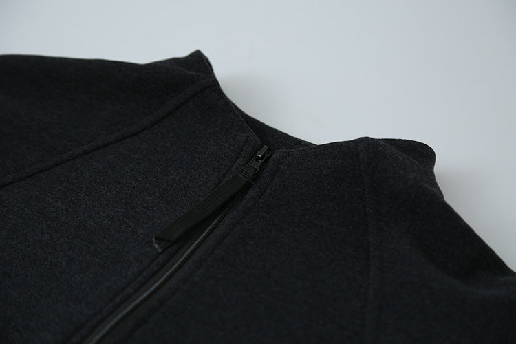 【LD3293】實拍立領雙頭拉鍊衞衣外套251103