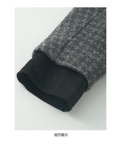 【H5475】實拍小香風粗花呢氣質保暖夾棉外套251109