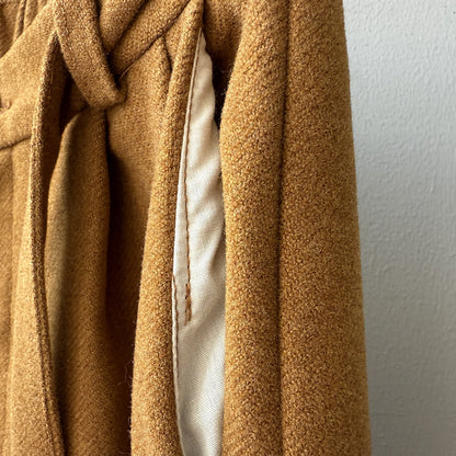 【Y82677】 實拍復古系帶加厚七分闊腿褲251023