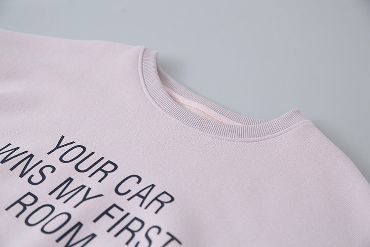 【LD11021】實拍加絨加厚印花寬鬆情侶裝衞衣251110