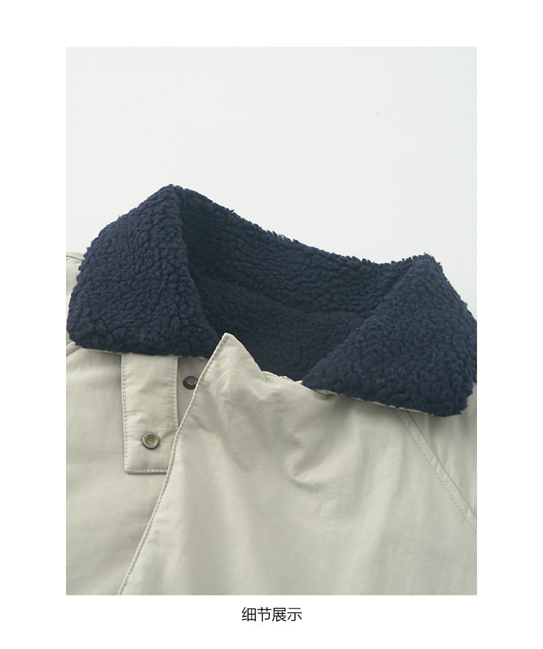 【H5498】實拍韓系加厚保暖長款棉服大衣外套251118