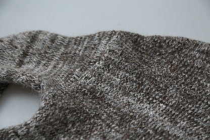 【LD3296】實拍輕奢復古寬翻領厚實針織外套＋針織包251103