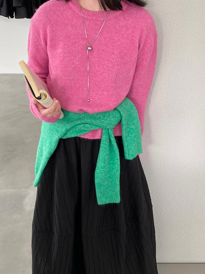 【cim5921】實拍冬季簡約保暖舒適針織毛衣（含羊毛5％）251114