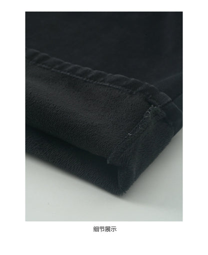 【H5509】實拍S~XL復古加絨加厚高腰直筒牛仔褲251118