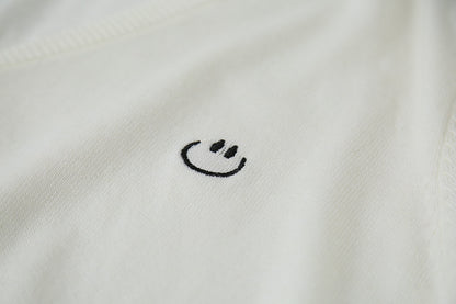 【LD3188】實拍初秋刺繡笑臉氣質針織外套（含羊毛6%)
250922
