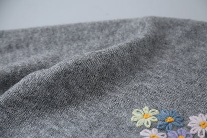 【LD11038】實拍立體小花針織衫251202