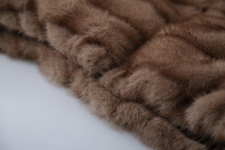 【LD11042】實拍皮毛一體立領拉鍊背心外套251202