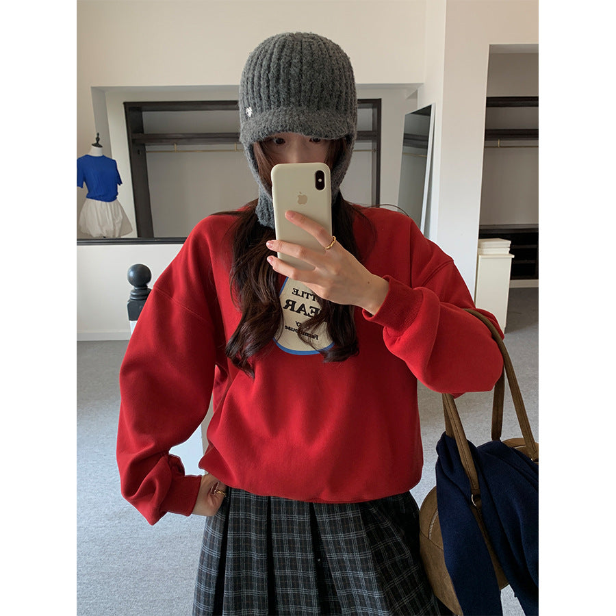 【H5515】實拍酪梨印花厚款加絨衛衣
251118