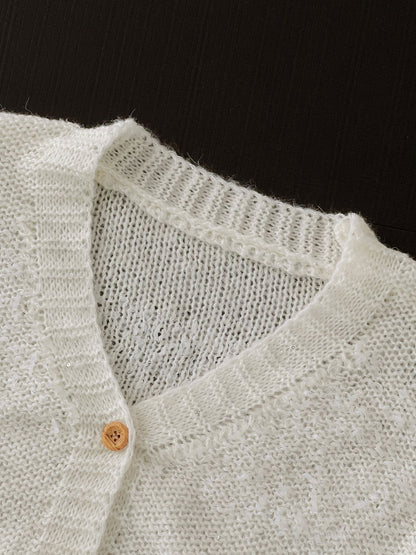 【cimz80905】實拍早春法式溫柔☁️軟糯親膚薄款針織小外套260311