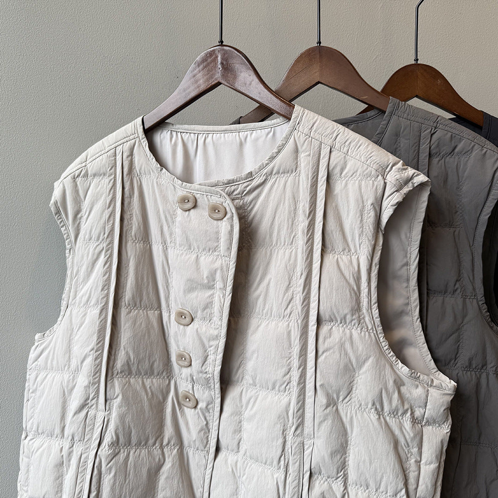 【Y82633】實拍輕暖羽絨背心（含90％白鴨絨）251016