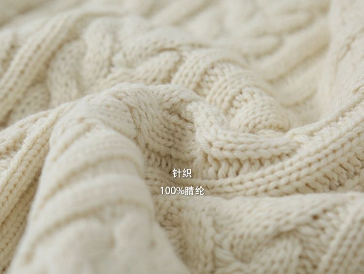 【LD11003】實拍冬季加厚麻花長袖圓領毛衣251110